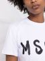 MSGM T-shirtjurk met logoprint Wit - Thumbnail 3