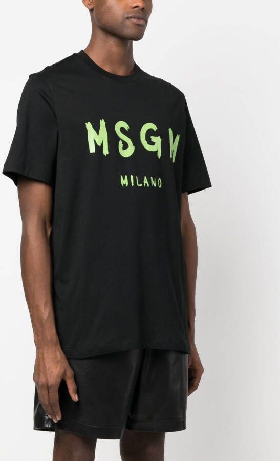 MSGM T-shirt met logoprint Zwart