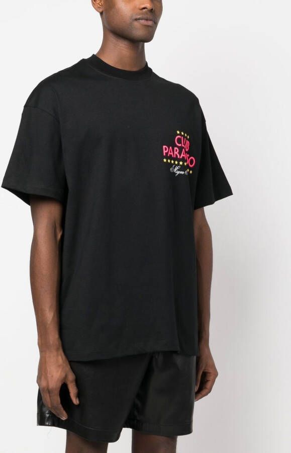 MSGM T-shirt met logoprint Zwart