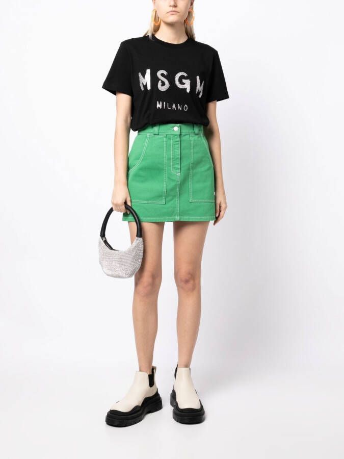 MSGM T-shirt met logoprint Zwart