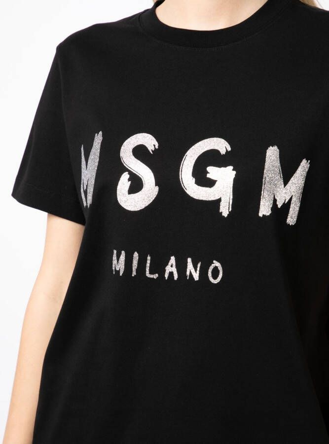 MSGM T-shirt met logoprint Zwart