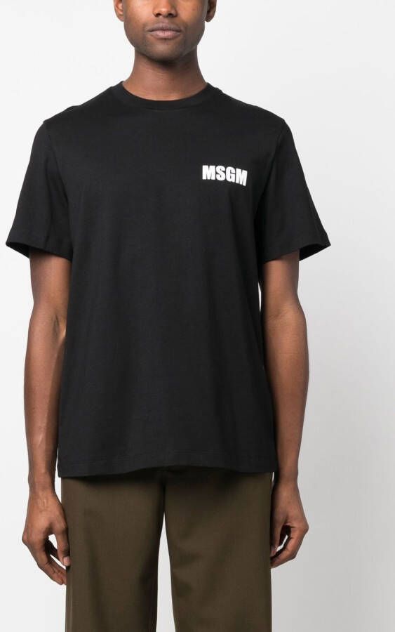 MSGM T-shirt met logoprint Zwart