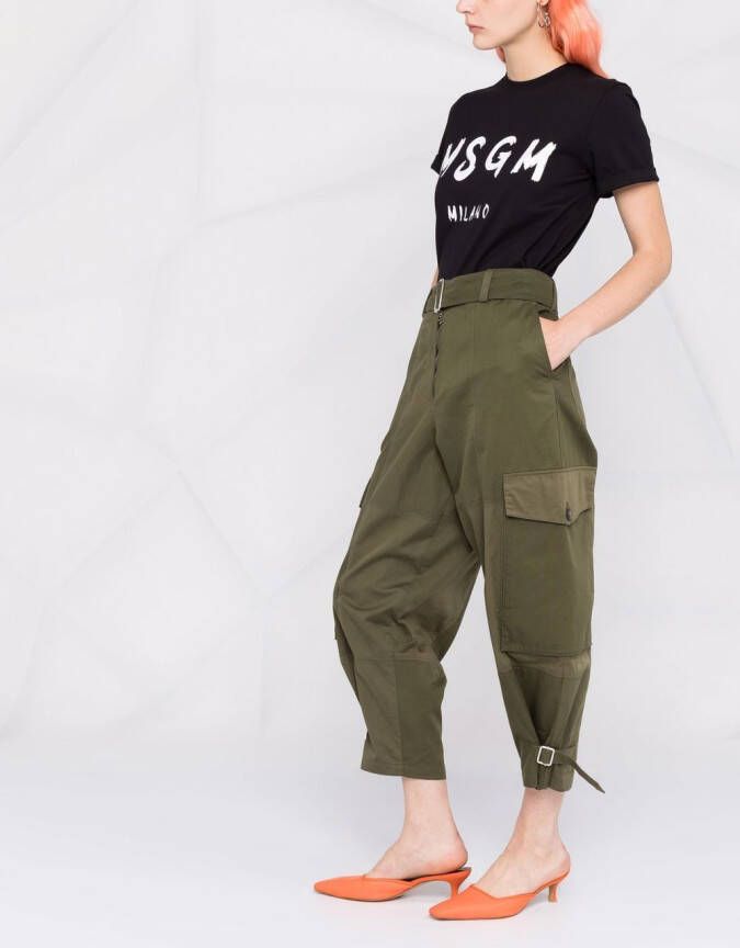 MSGM T-shirt met logoprint Zwart
