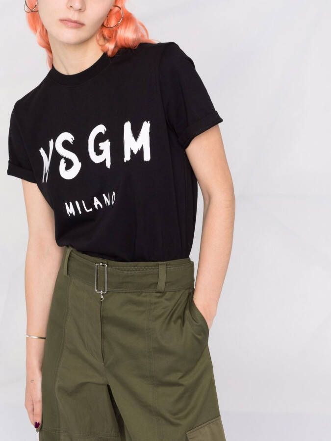 MSGM T-shirt met logoprint Zwart