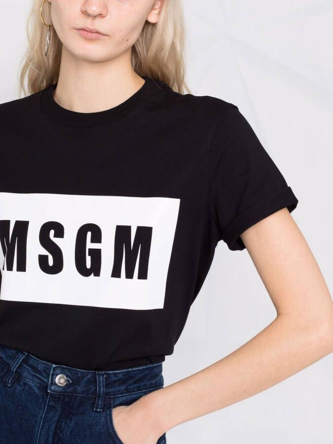 MSGM T-shirt met logoprint Zwart