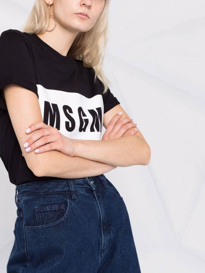 MSGM T-shirt met logoprint Zwart