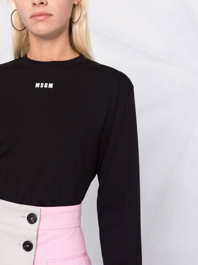 MSGM T-shirt met logoprint Zwart