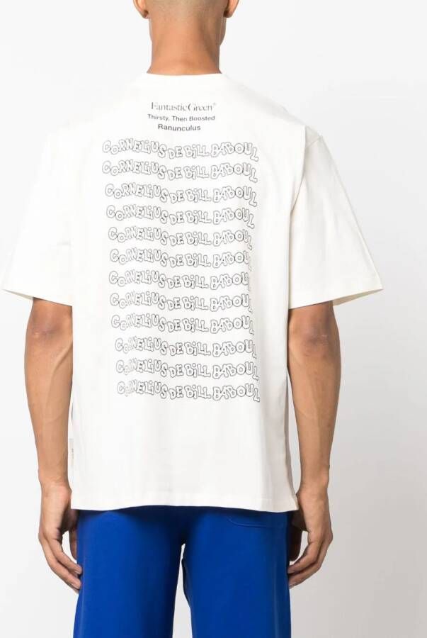 MSGM T-shirt met print Beige