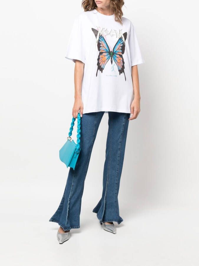 MSGM T-shirt met print Wit