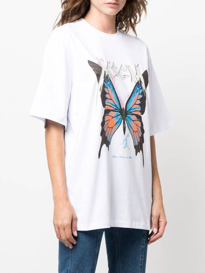 MSGM T-shirt met print Wit