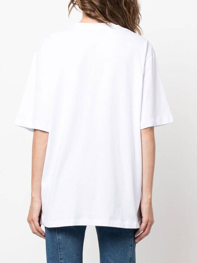 MSGM T-shirt met print Wit