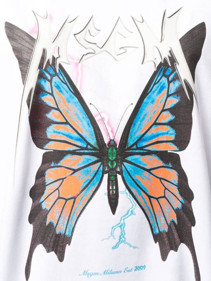MSGM T-shirt met print Wit