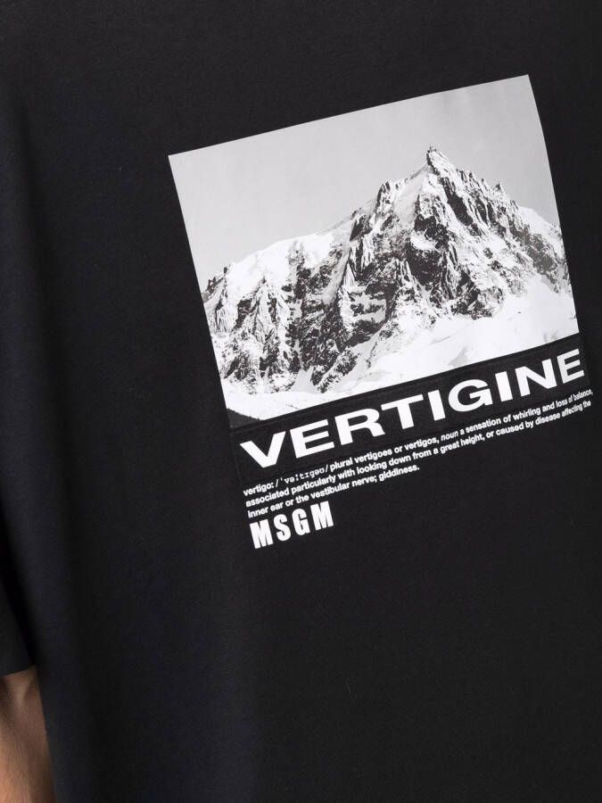 MSGM T-shirt met print Zwart