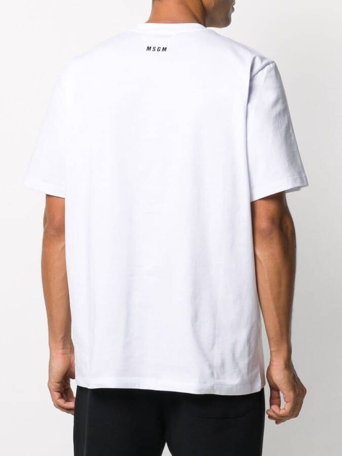 MSGM T-shirt met ronde hals Wit