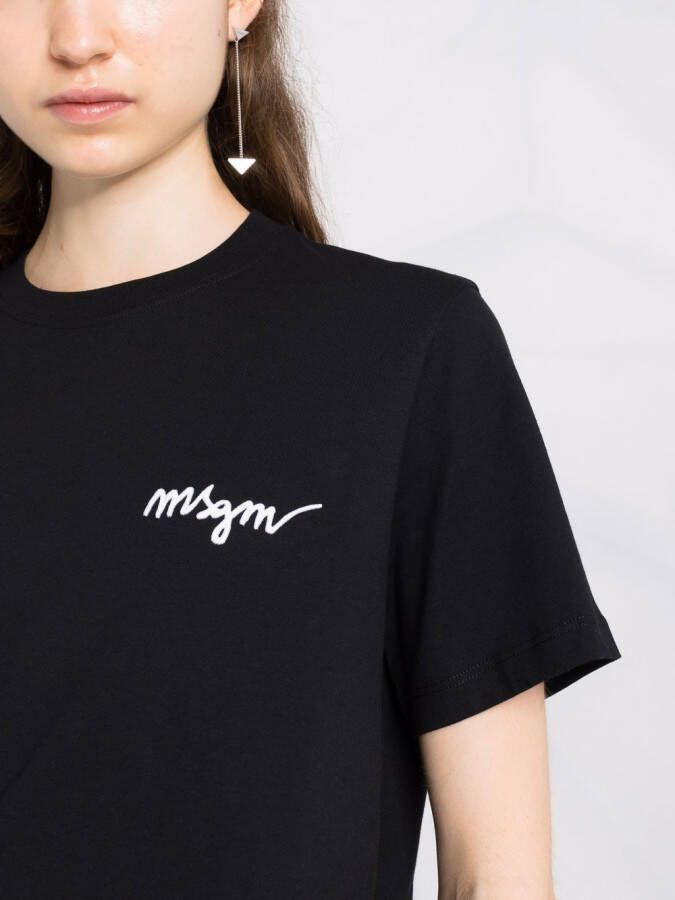 MSGM T-shirt met ronde hals Zwart