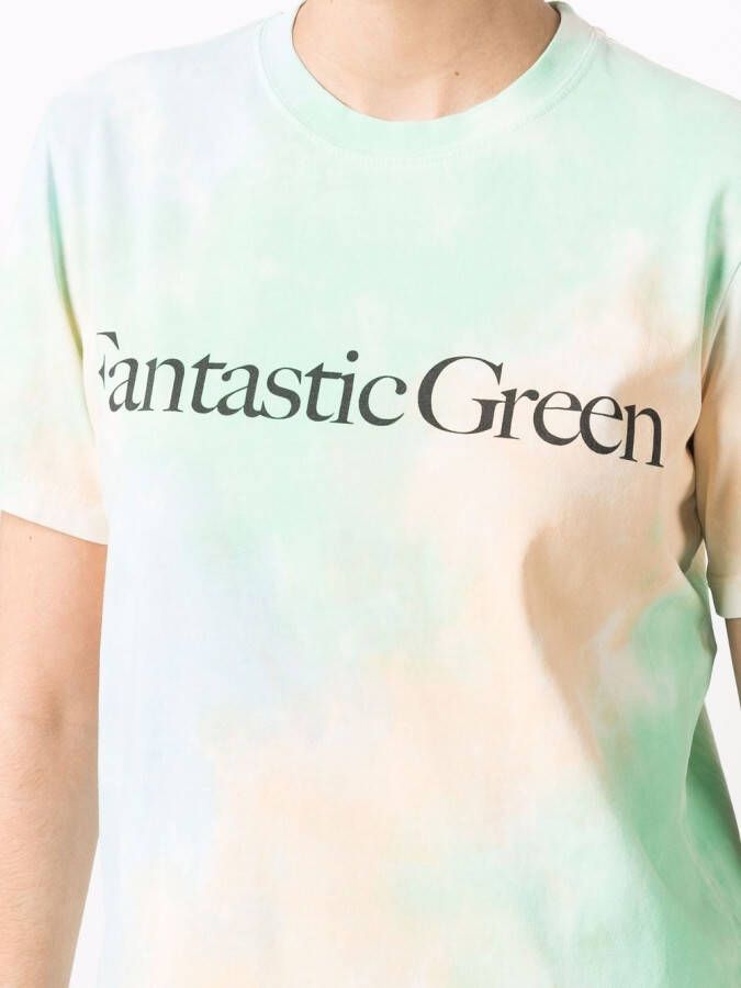 MSGM T-shirt met tekst Groen