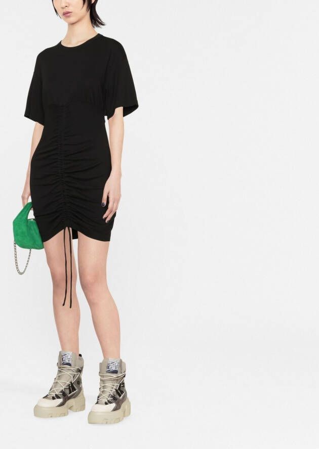 MSGM T-shirtjurk met ruche Zwart