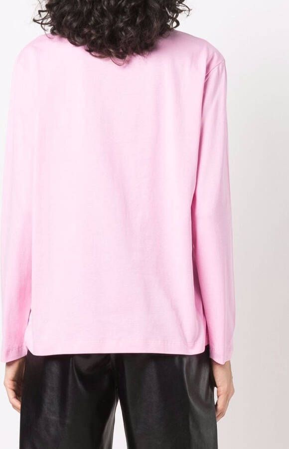 MSGM Tanktop met logoprint Roze