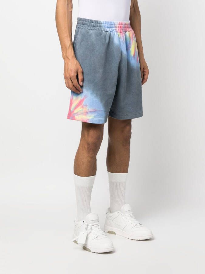 MSGM Shorts met logoprint Blauw