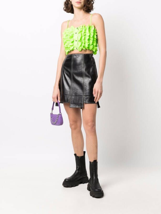 MSGM Top met ruches Groen