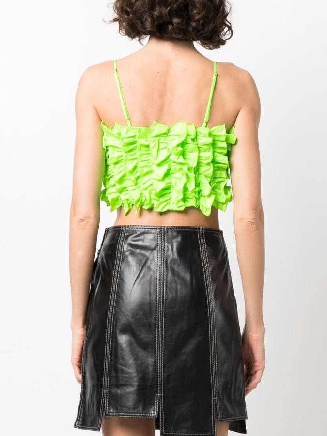 MSGM Top met ruches Groen