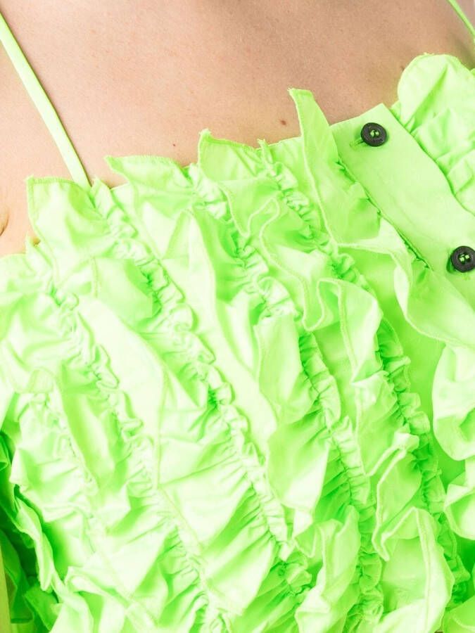 MSGM Top met ruches Groen