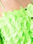 MSGM Top met ruches Groen - Thumbnail 5