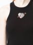 MSGM Top verfraaid met hart Zwart - Thumbnail 5