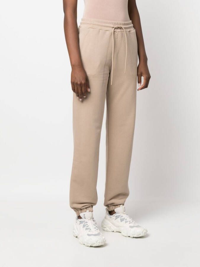 MSGM Trainingsbroek met logoprint Beige