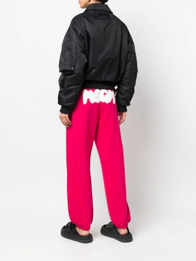 MSGM Trainingsbroek met logoprint Roze