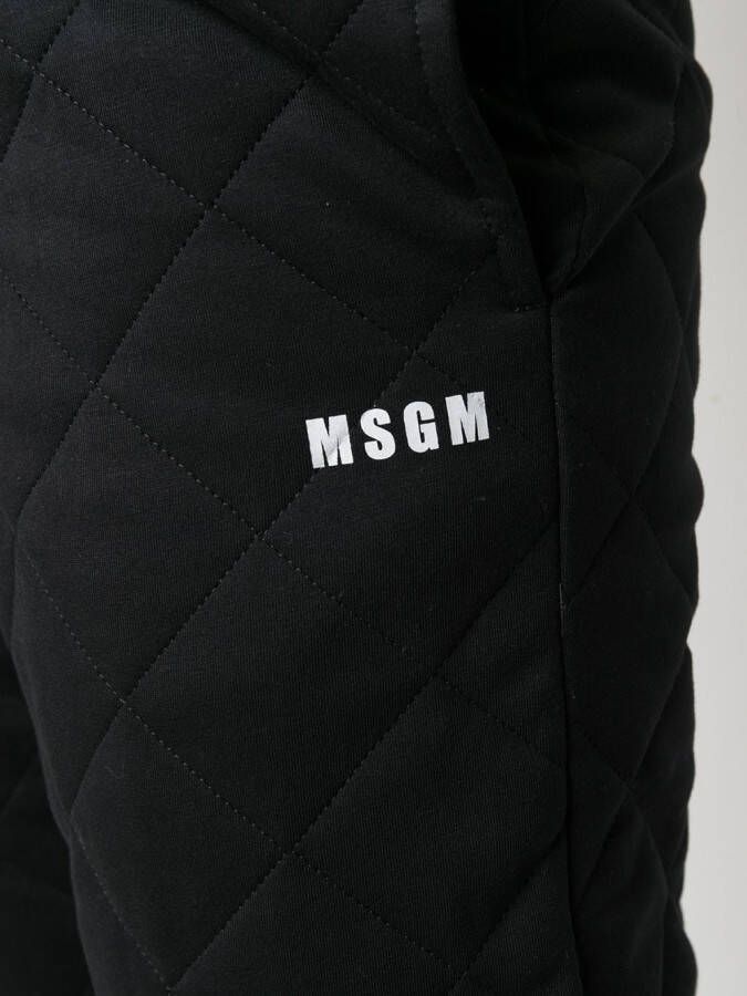 MSGM Trainingsbroek met logoprint Zwart