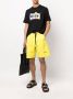 MSGM Trainingsshorts met contrasterend stiksel Geel - Thumbnail 2