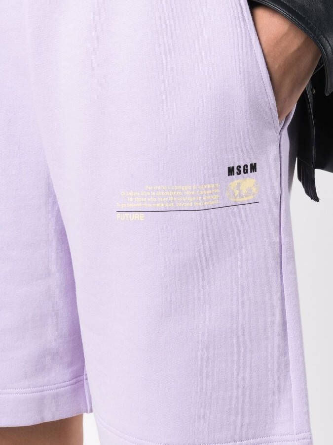 MSGM Trainingsshorts met logopatch Roze