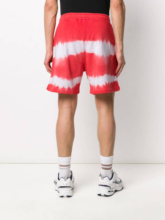 MSGM Trainingsshorts met tie-dye print Rood