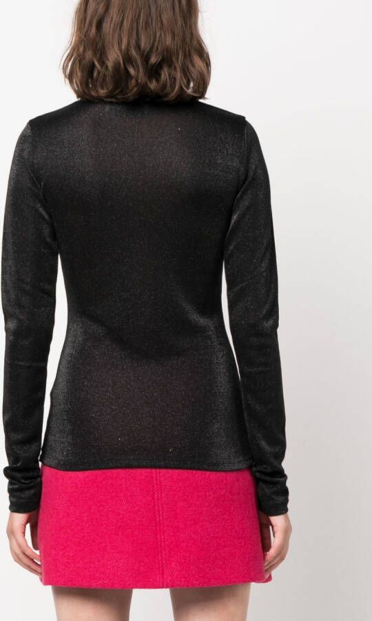 MSGM Trui met metallic-effect Zwart