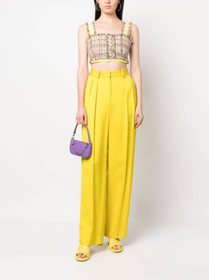 MSGM Cropped top Beige
