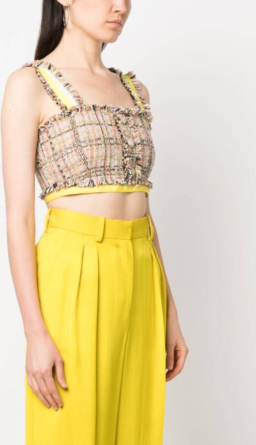 MSGM Cropped top Beige