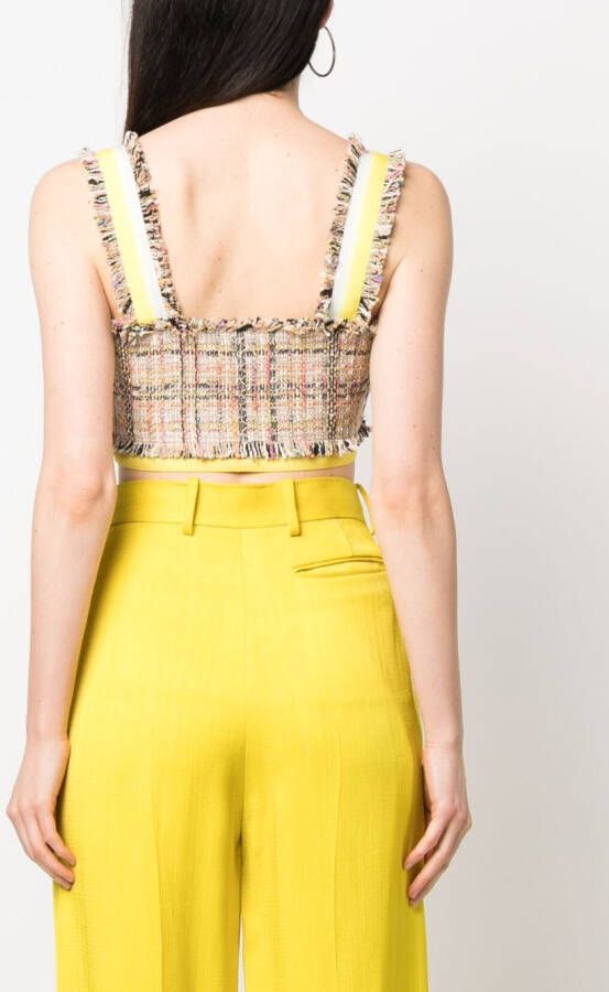 MSGM Cropped top Beige