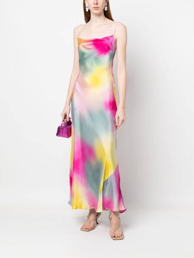 MSGM Maxi-jurk met waterverf-effect Roze