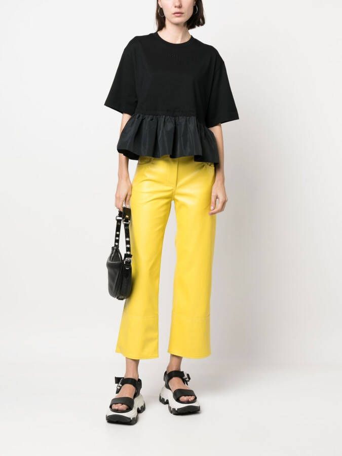 MSGM Broek met wijde pijpen Wit