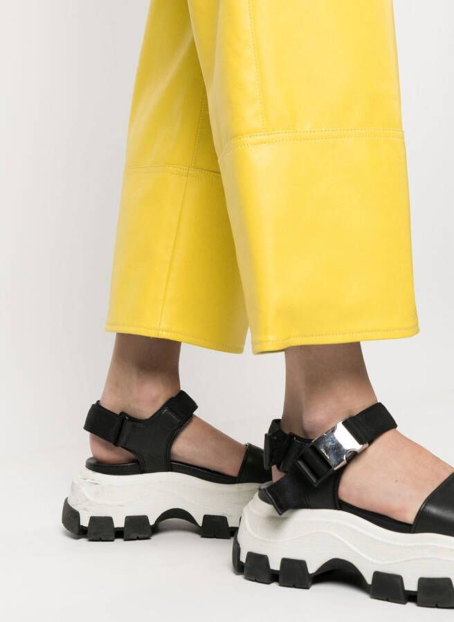 MSGM Broek met wijde pijpen Wit