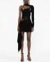 Mugler Asymmetrische mini-jurk Zwart - Thumbnail 2