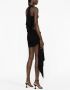 Mugler Asymmetrische mini-jurk Zwart - Thumbnail 3