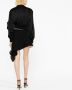Mugler Asymmetrische mini-rok Zwart - Thumbnail 4