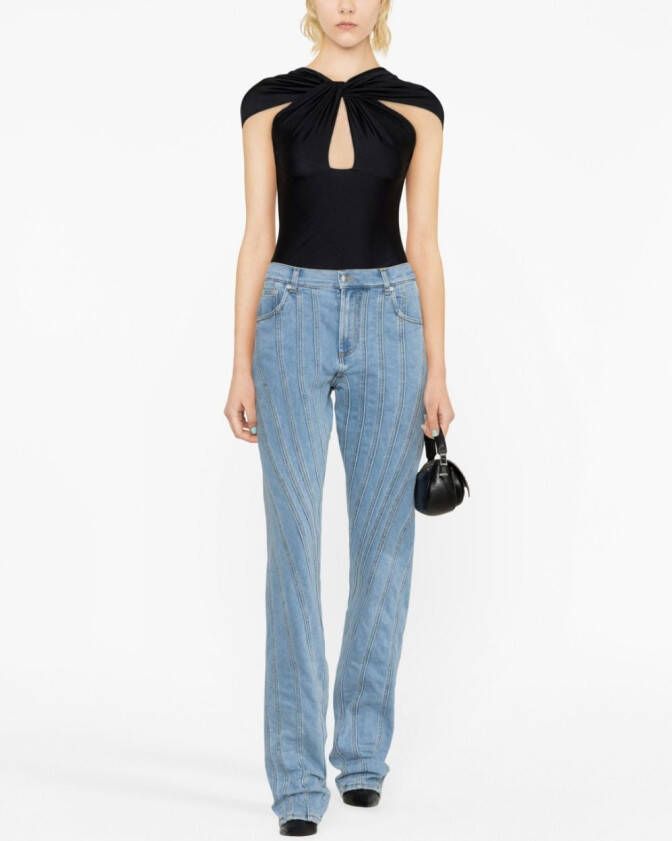 Mugler Baggy jeans Blauw