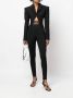 Mugler Blazer met gestrikte sluiting Zwart - Thumbnail 2
