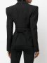 Mugler Blazer met gestrikte sluiting Zwart - Thumbnail 4
