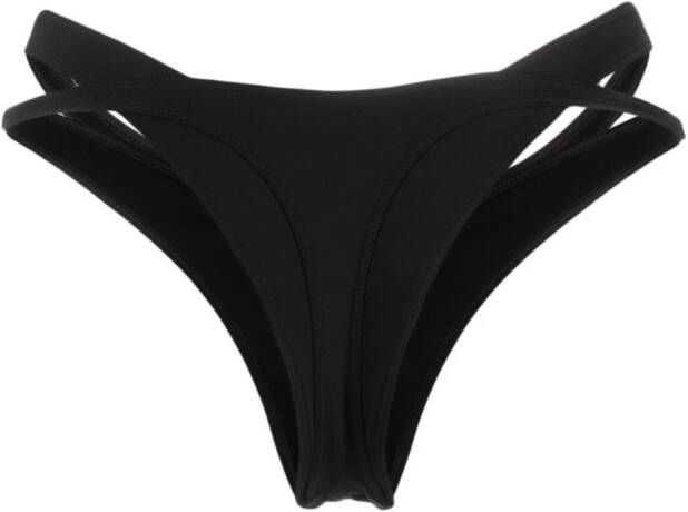Mugler Gelaagde bikinislip Zwart