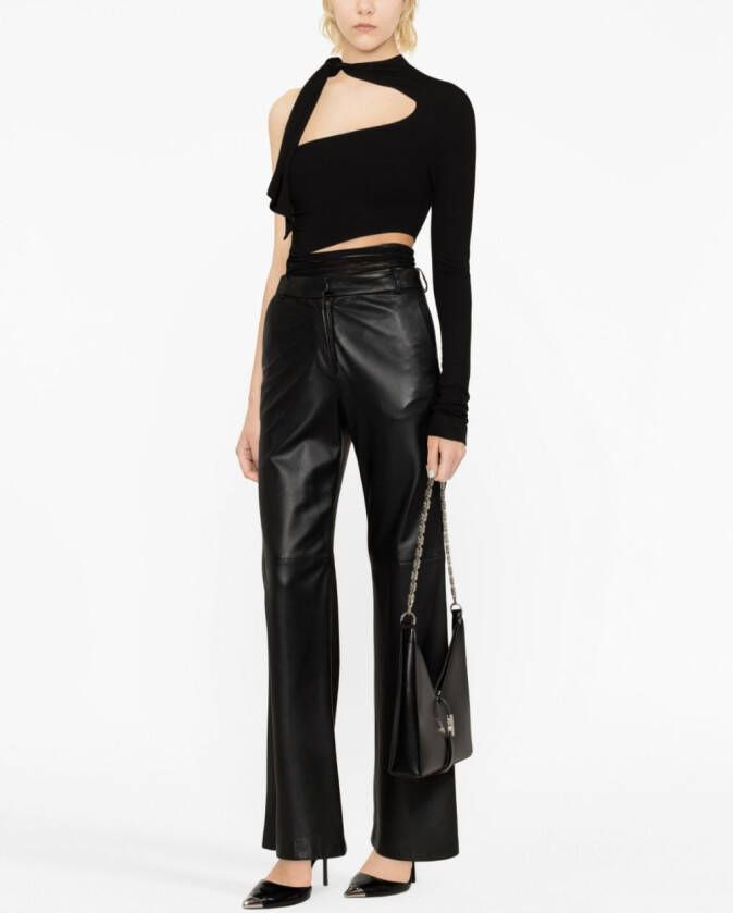 Mugler Asymmetrische top Zwart