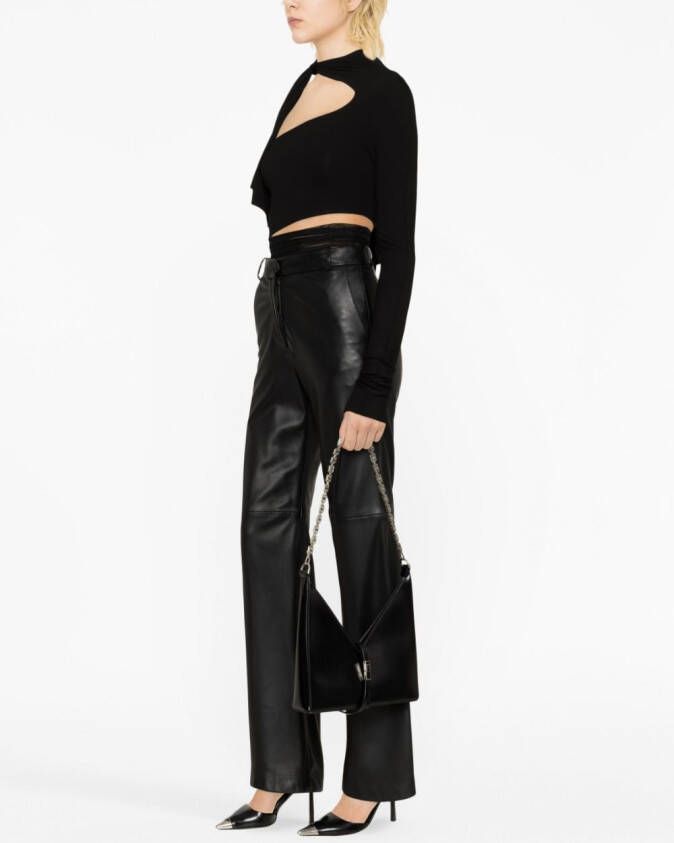 Mugler Asymmetrische top Zwart